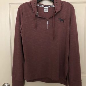 Mauve Victoria’s Secret PINK Half Zip Sweater